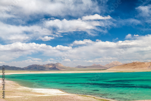 The beautiful lake water in Nyima County Ngari Prefecture Tibet Autonomous Region, China. © 孝通 葛