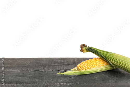 Freshly harvested sweet cor...