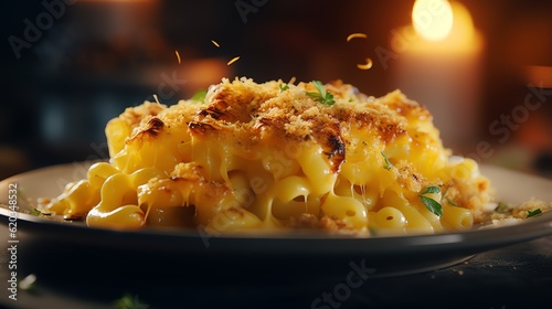 Homemade baked mac and cheese