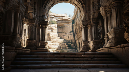 Exploring Historical Sites and Cultural Wonders. Generative Ai photo
