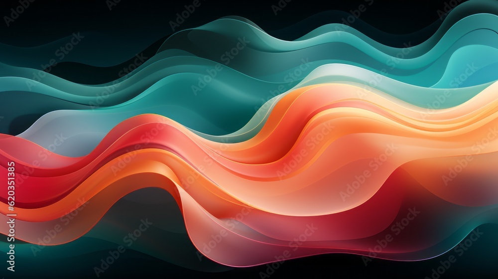 Abstract swirling shapes in pleasing pastel colors. Generative AI. Abstract swirling shapes in pleasing pastel colors. Generative AI.