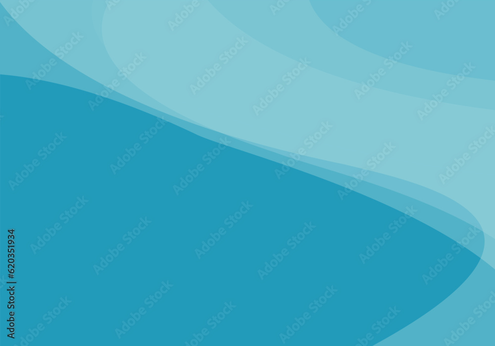 Vector illustration abstract blue wave simple fluid background. Dynamic shape combination patterns wallpaper for business presentation, banner, cover flyer, brochure, and poster. 