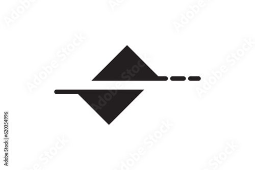 Guillotine shear cutting icon design vector template