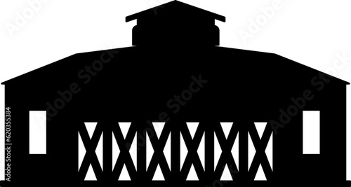 Barn Silhouette Illustration