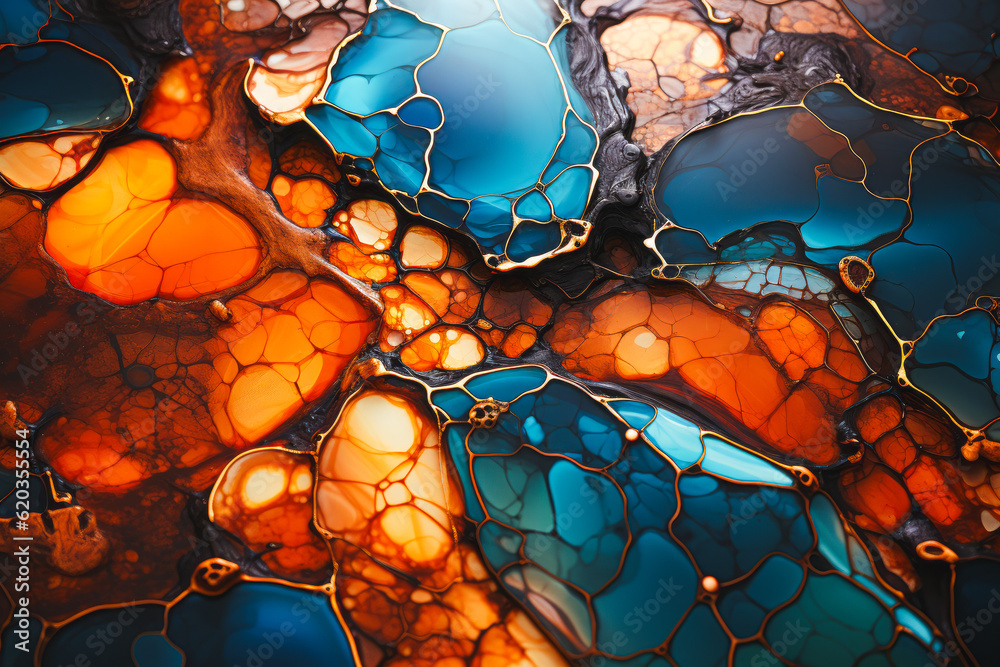 close-up epoxy resin table with vibrant colors close-up epoxy resin table with vibrant colors