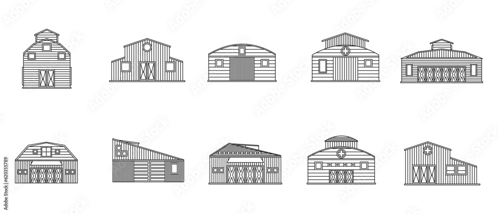 Barn Outline Illustration