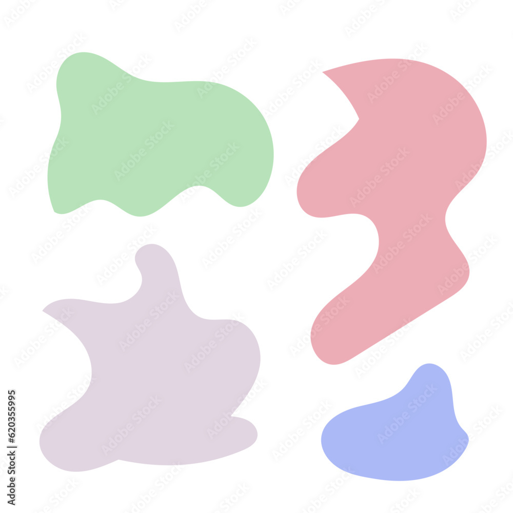 Pastel Abstract Shapes Vectors Pastel Abstract Shapes Vectors