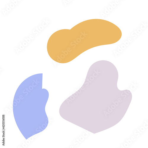Pastel Abstract Shapes Vectors 