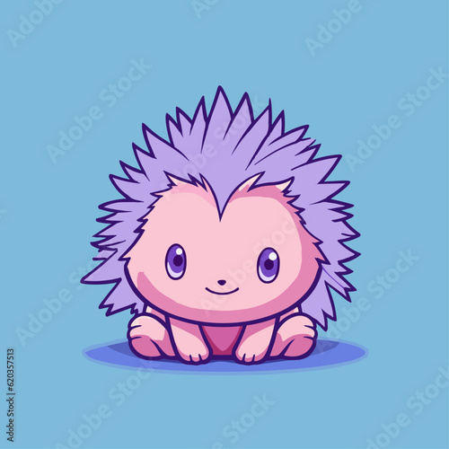 Cute Echidna Cartoon Character: Perfect for Children's Products and Educational Materials