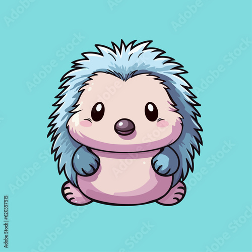 Cute Echidna Cartoon Character: Perfect for Children's Products and Educational Materials