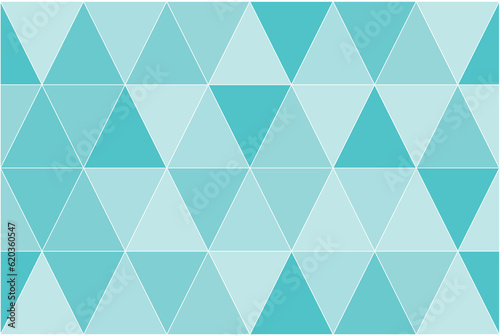 Gradient of mosaic tile pattern. Design triangle of light blue color. Design print for illustration, texture, textile, wallpaper, background. Set 6