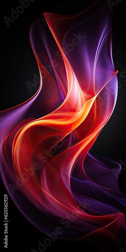 Blue and red energy backgro...