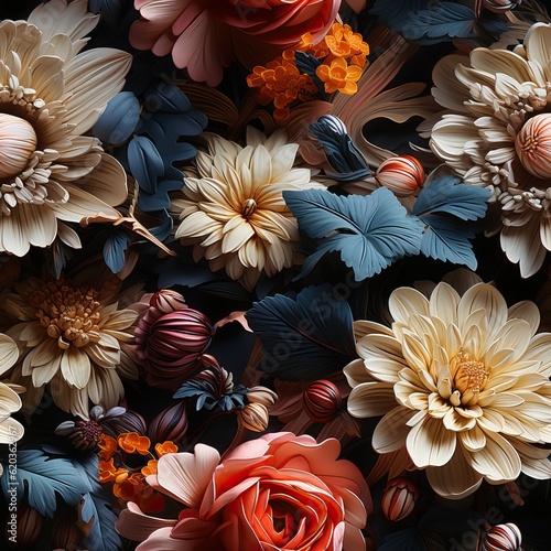 Floral background, generati...