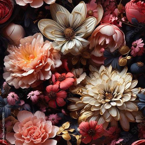 Floral background, generati...