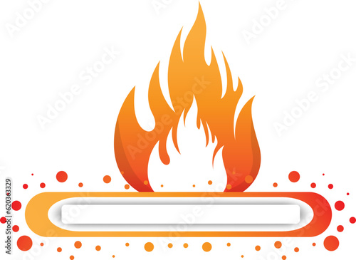 Nama tag burn heat flame