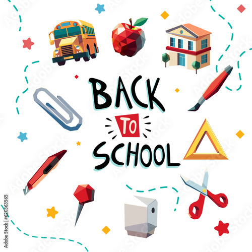 School elements Icons Elementary Back to school