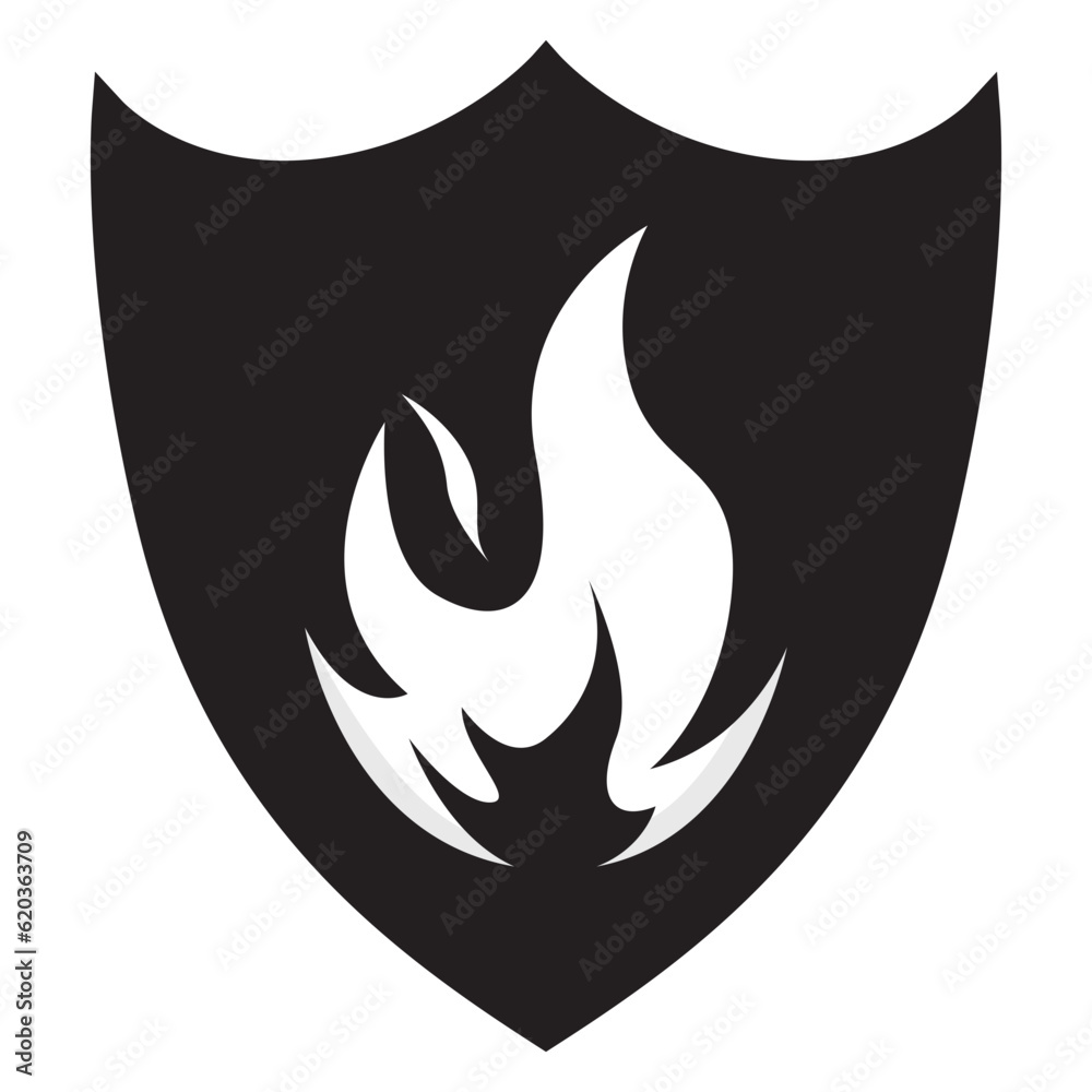 Tatto flame icon illustration