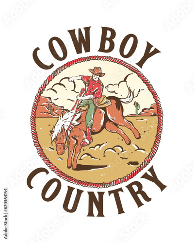 Cowboy Country Illustration