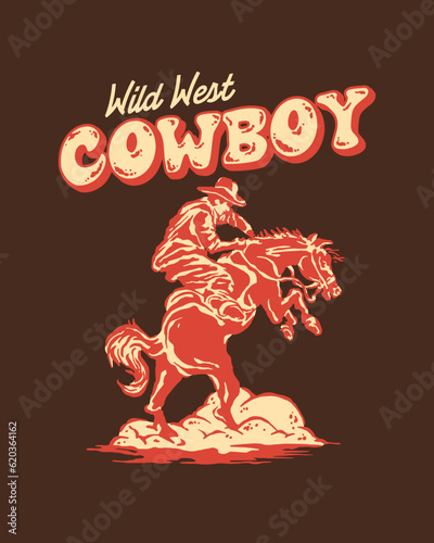 Wild West Cowboy Illustration