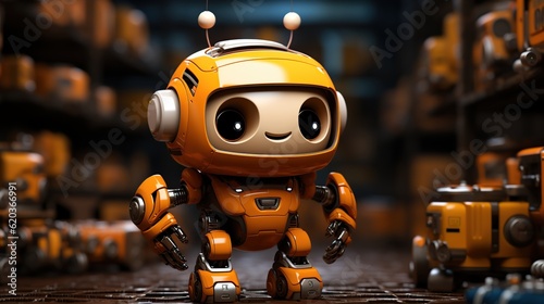 Little Robot 3D illustration