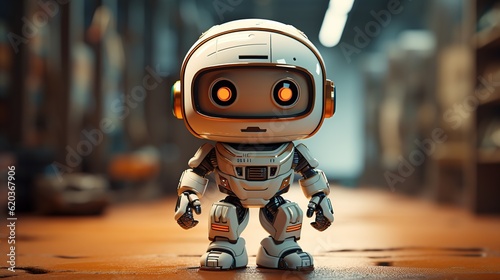 Little Robot 3D illustration