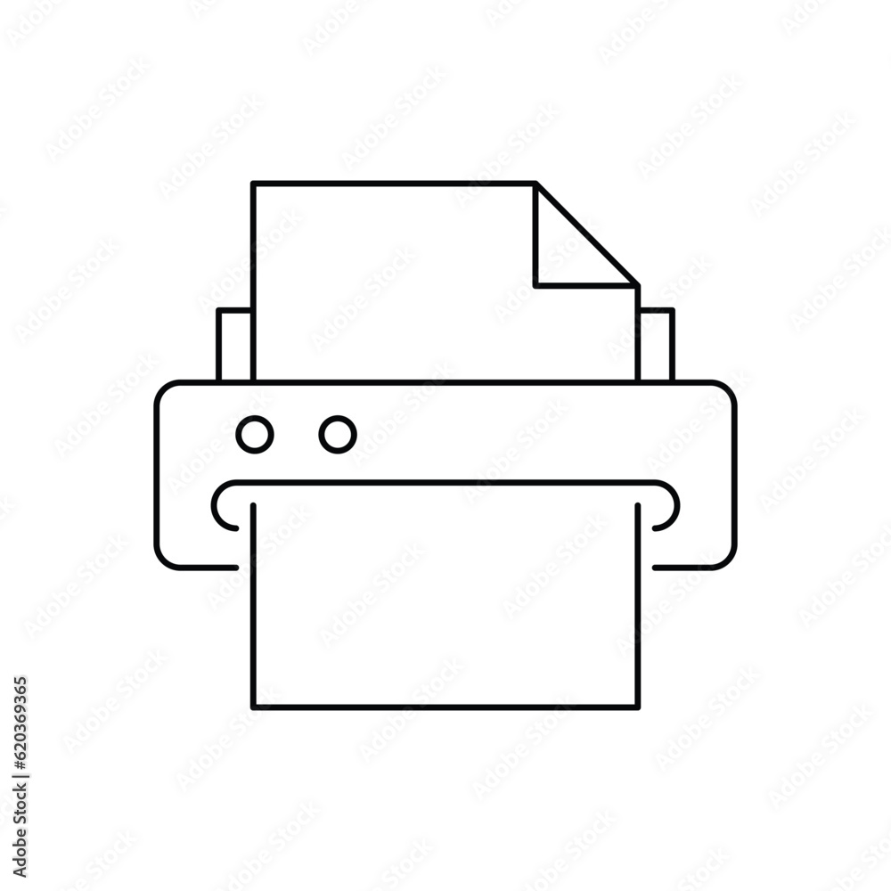 Document scaner icon design. isolated on white background. vector illustration Document scaner icon design. isolated on white background. vector illustration
