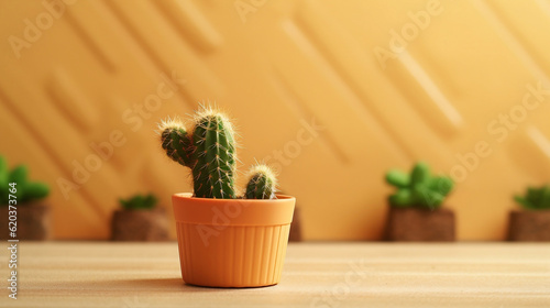 mini cactus garden 4k wallpaper
