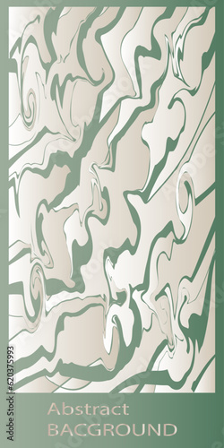 Fototapeta Naklejka Na Ścianę i Meble -  Trendy green vector abstract background geometric curved lines. Light color gradient banner template. EPS10 vector