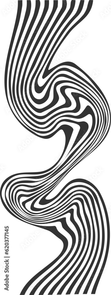 Fototapeta premium abstract curvy stripes background