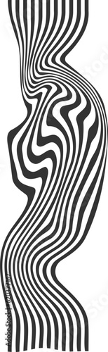 abstract curvy stripes background