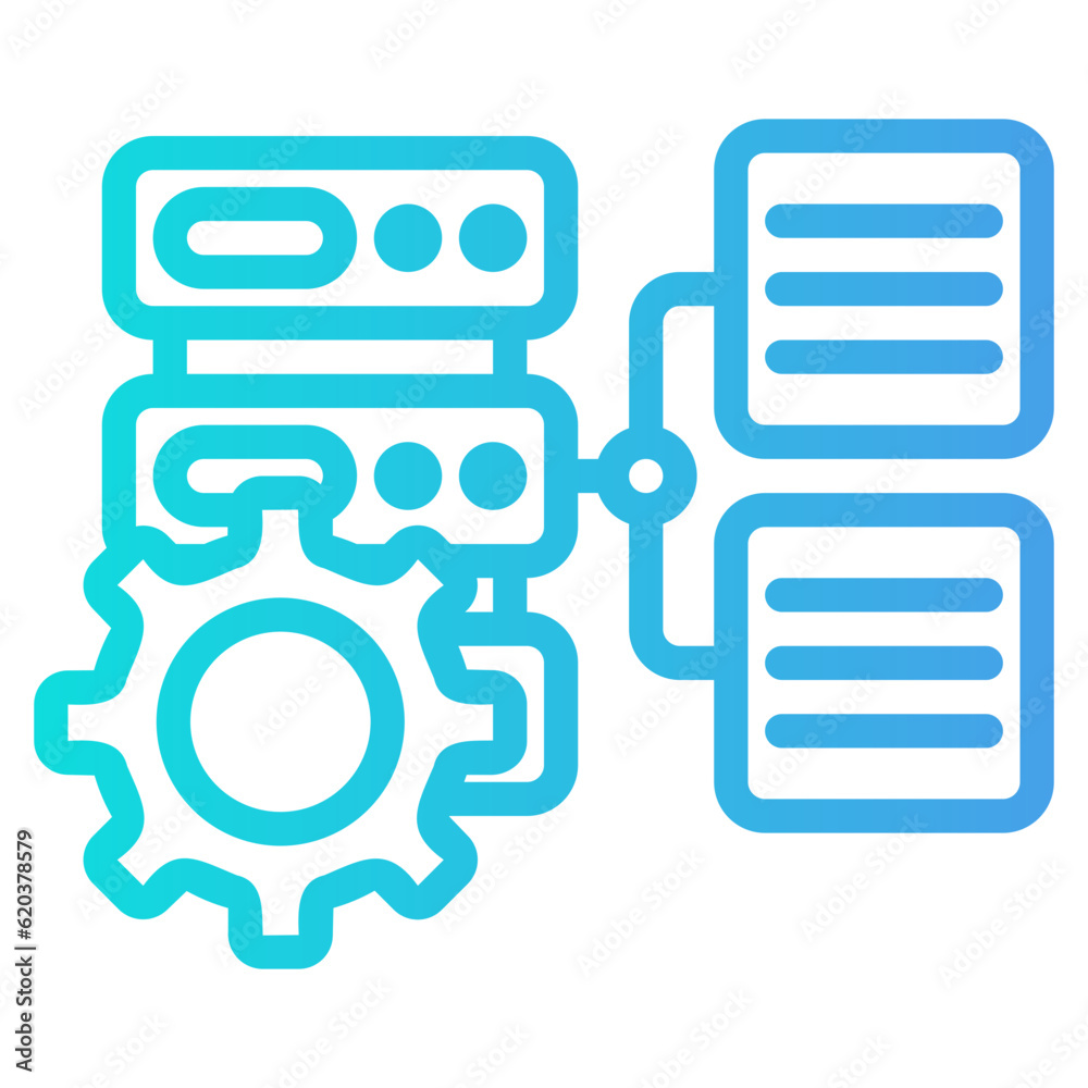 Optimization data icon in gradient style, use for website mobile app presentation Optimization data icon in gradient style, use for website mobile app presentation