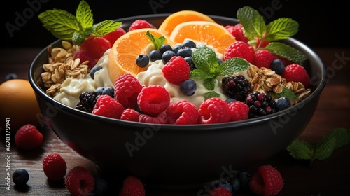 muesli with berries