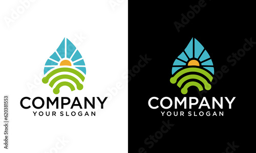 Agriculture logo template suitable for businesses and product names. This stylish logo design could be used for different purposes for a company, product, service or for all your ideas.
