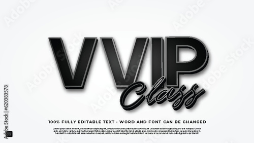 Editable text effect with vip theme