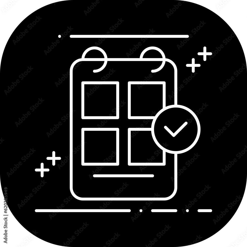 Appointment Business and Finance icon with black filled style. reminder, calendar, sign, deadline, time, date, plan. Vector illustration