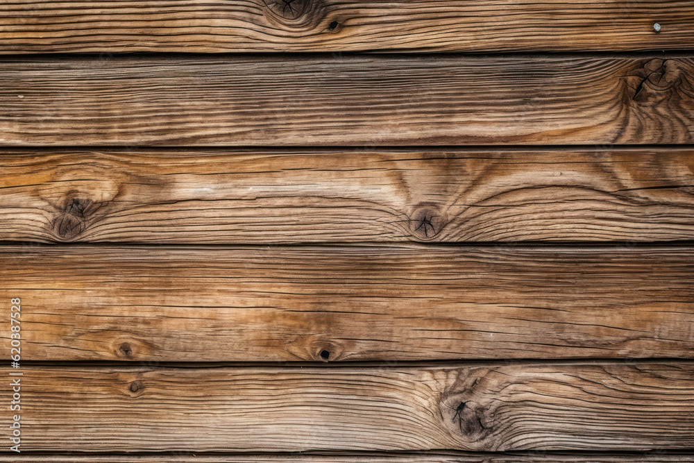Naklejka premium Weathered beauty and rich textures of rustic wooden planks or logs, adding a touch of natural charm and warmth to any design. Generative AI.