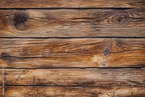 Weathered beauty and rich textures of rustic wooden planks or logs, adding a touch of natural charm and warmth to any design. Generative AI.