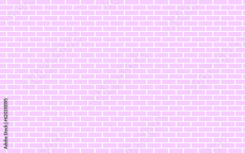 Modern pink brick wall texture for background. Simple seamless pattern grid for backdrop.