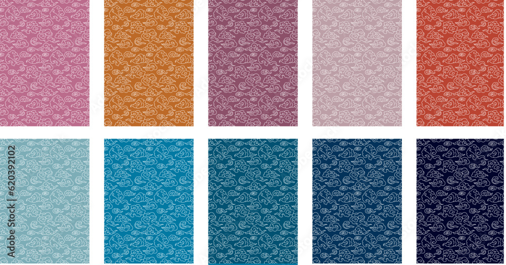 Fototapeta premium set of patterns
