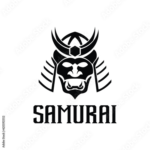Samurai Logo. Logo of Samurai Icon Ronin samurai vector