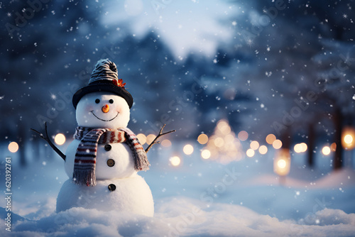 snowman winter theme © alphazero