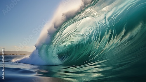 Ocean waves rolling