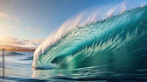 Clean ocean waves rolling © vie_art