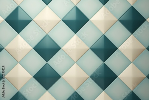 Minimalist Diamond Tile Pattern Background, Generative AI