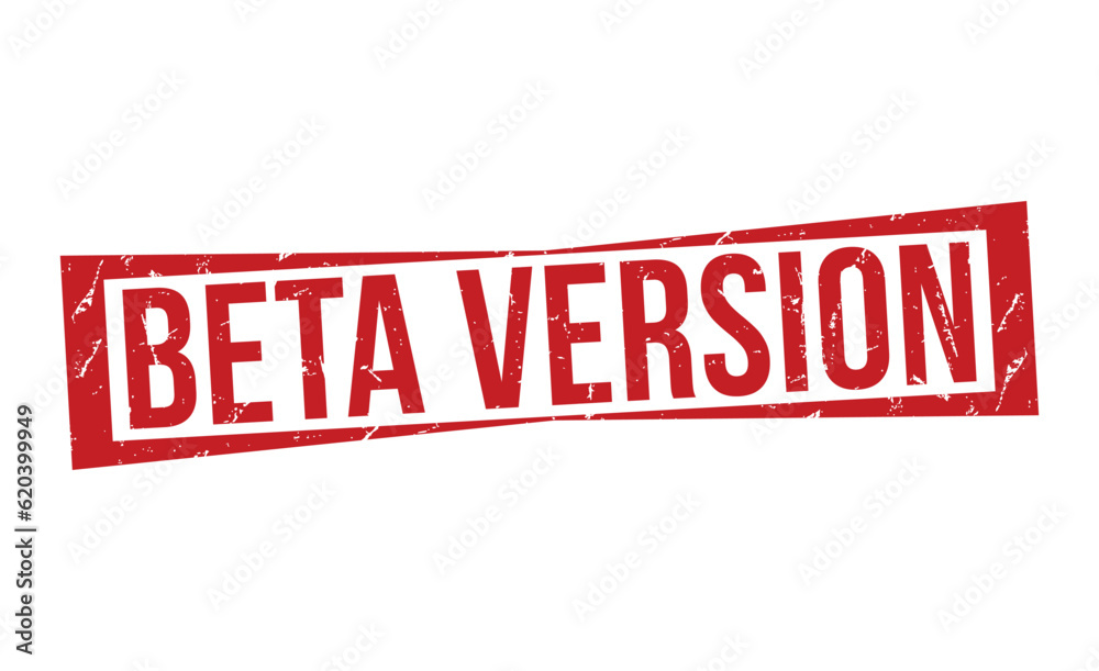 Fototapeta premium Beta Version grunge Rubber Stamp vector design.