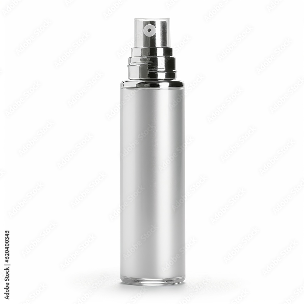 silver flask isolated on white silver flask isolated on white