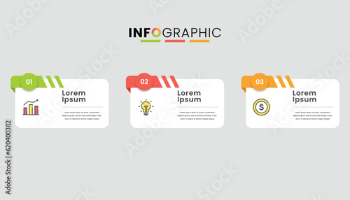 Business infographic template design for presentation