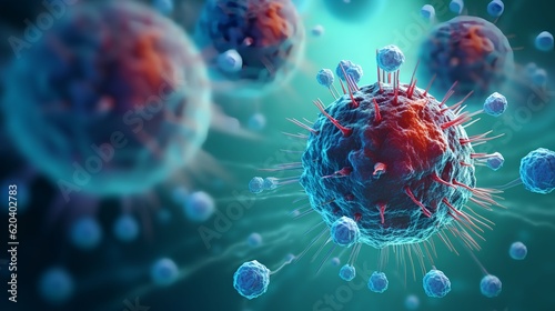 The innovative medical approach of immunotherapy  harnessing the body s immune system to fight diseases like cancer more effectively. Abstract concept. Generative AI