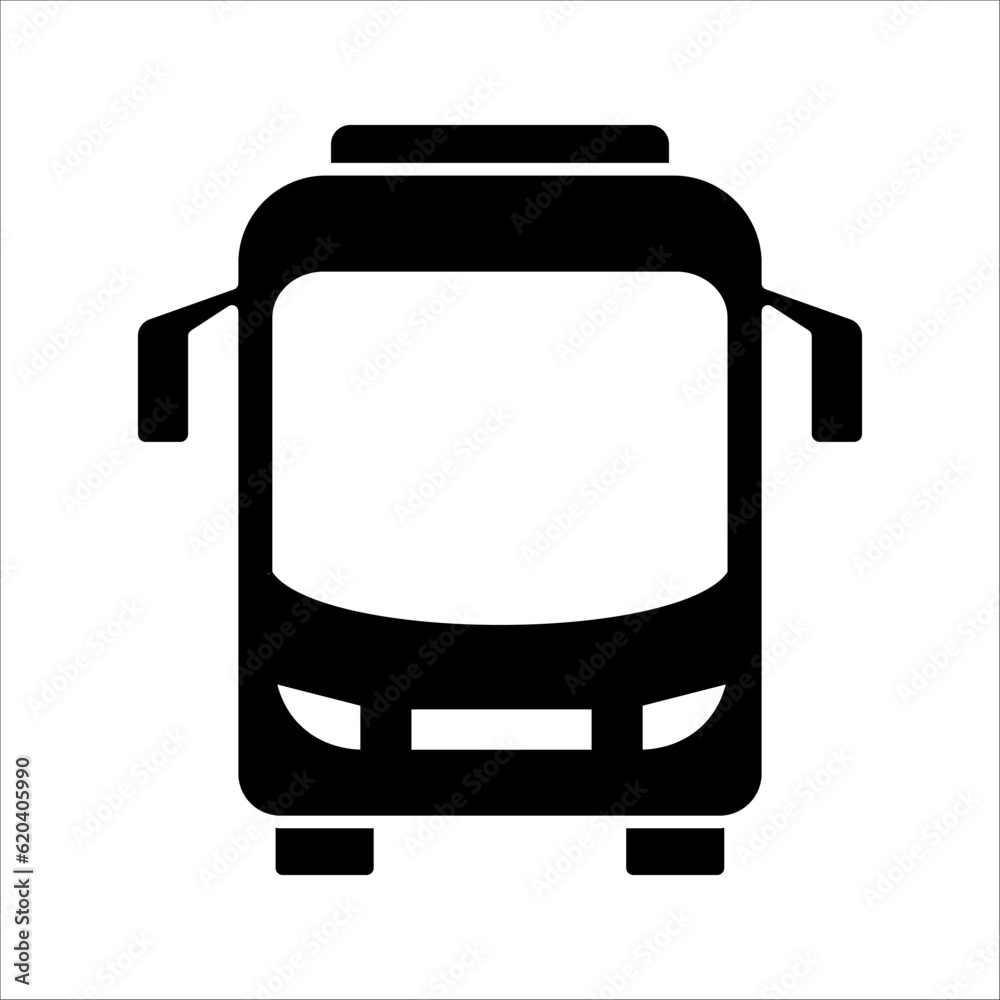 Bus Icon Vector Template Flat Design, vector illustration on white background Bus Icon Vector Template Flat Design, vector illustration on white background