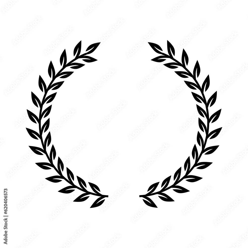 laurel wreath vector logo template